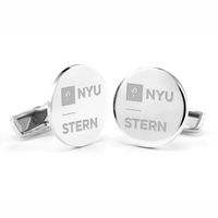 NYU Stern Cufflinks in Sterling Silver