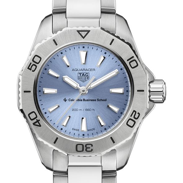 Columbia Business Women's TAG Heuer Steel Aquaracer with Blue Sunray Dial - Image 1