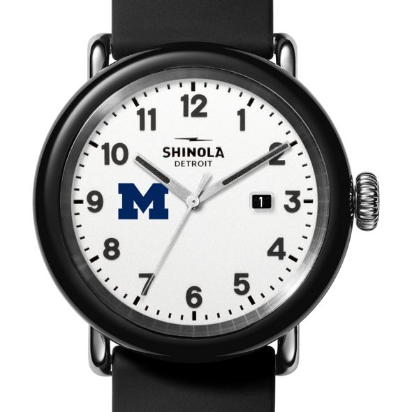 University of Michigan Shinola Watch, The Detrola 43mm White Dial at M.LaHart & Co.