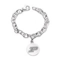 Purdue University Sterling Silver Charm Bracelet - Image 1