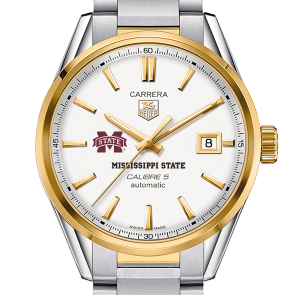 Mississippi State Men's TAG Heuer Two-Tone Carrera with Bracelet