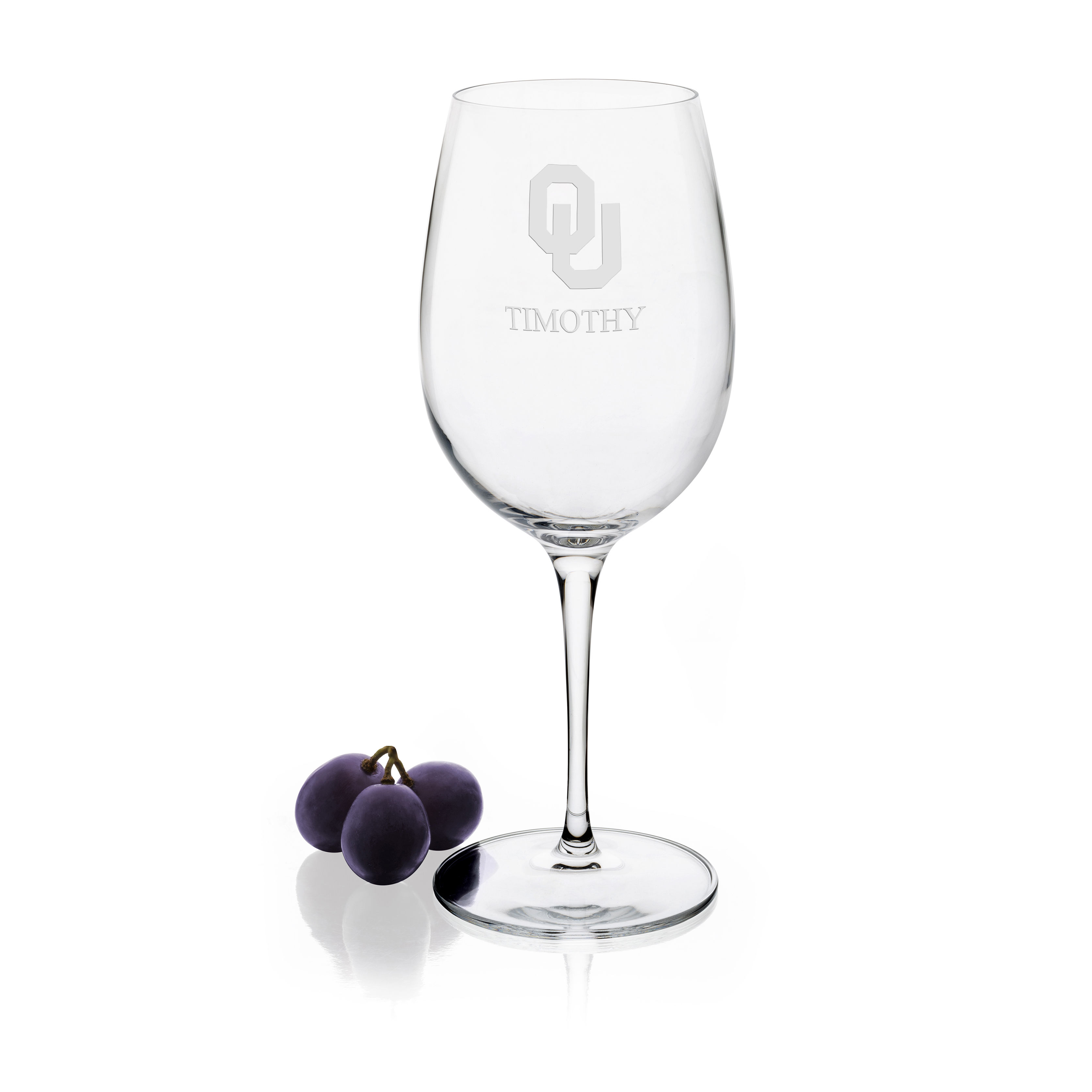 Oklahoma Red Wine Glasses Set of 4 at M.LaHart & Co.