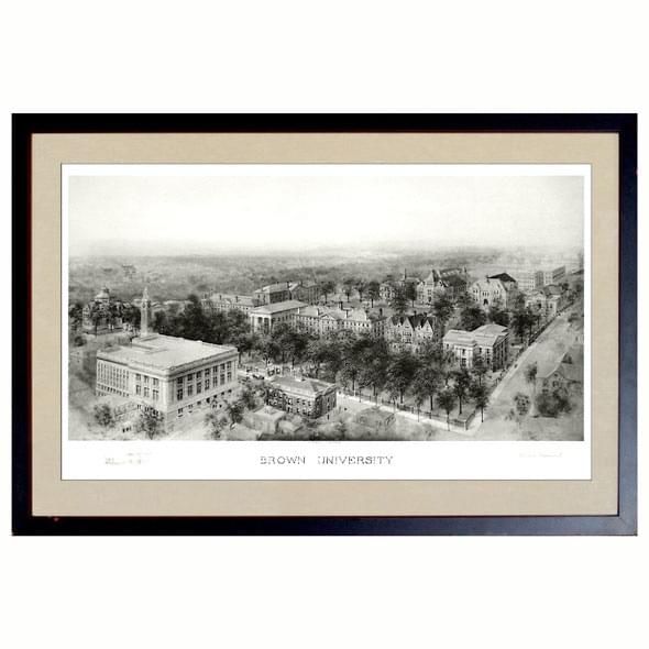 Historic Brown University Black and White Print