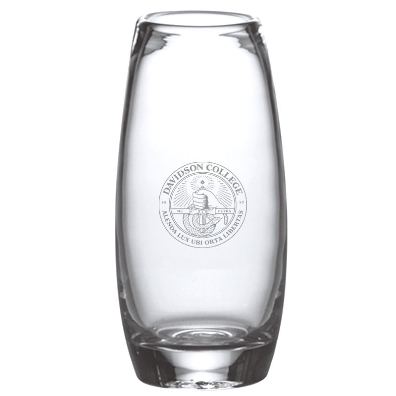 Davidson College Glass Addison Vase by Simon Pearce