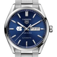 UNC Men's TAG Heuer Carrera with Blue Dial & Day-Date Window