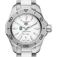 Tulane Women's TAG Heuer Steel Aquaracer with Silver Dial