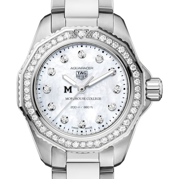 Morehouse Women's TAG Heuer Steel Aquaracer with Diamond Dial & Bezel - Image 1