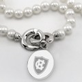 Holy Cross Pearl Necklace with Sterling Silver Charm - Image 2