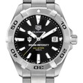 click to view Indiana University Men's TAG Heuer Steel Aquaracer with Black Dial - Image 1