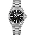 click to view Indiana University Men's TAG Heuer Steel Aquaracer with Black Dial - Image 2