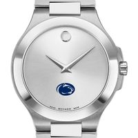 Penn State Men's Movado Collection Stainless Steel Watch with Silver Dial