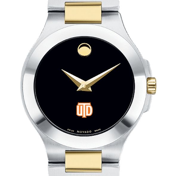 UT Dallas Women's Movado Collection Two-Tone Watch with Black Dial - Image 1