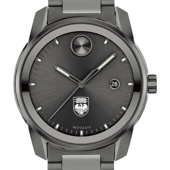 University of Chicago Men's Movado BOLD Gunmetal Grey with Date Window - Image 1