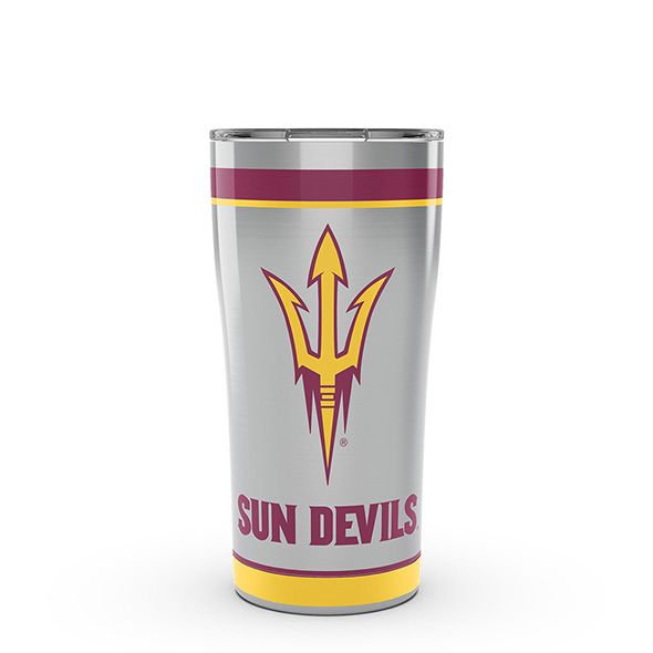ASU 20 oz. Stainless Steel Tervis Tumblers with Hammer Lids - Set of 2 - Image 1