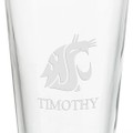 Washington State University 16 oz Pint Glass- Set of 2 - Image 3