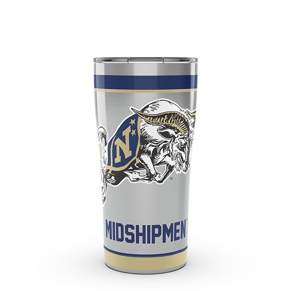 USNA 20 oz. Stainless Steel Tervis Tumblers with Hammer Lids - Set of 2 - Image 1