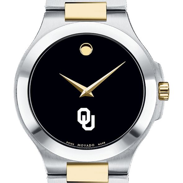 Oklahoma Men's Movado Collection Two-Tone Watch with Black Dial - Image 1