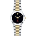 Elon Women's Movado Collection Two-Tone Watch with Black Dial - Image 2