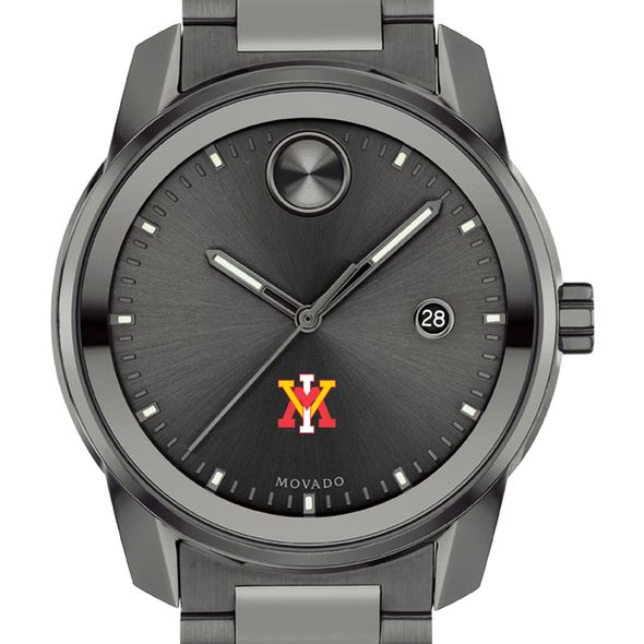 Virginia Military Institute Men's Movado BOLD Gunmetal Grey with Date Window - Image 1