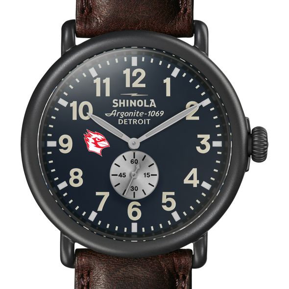 Wesleyan Shinola Watch, The Runwell 47mm Midnight Blue Dial - Image 1