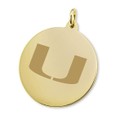 University of Miami 18K Gold Charm - Image 1