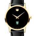 Tulane Women's Movado Gold Museum Classic Leather - Image 1