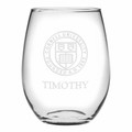 Cornell Stemless Wine Glasses Made in the USA - Set of 4 - Image 1