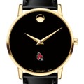 Ball State Men's Movado Gold Museum Classic Leather - Image 1