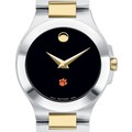 Clemson Women's Movado Collection Two-Tone Watch with Black Dial - Image 1