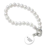Columbia Business Pearl Bracelet with Sterling Silver Charm