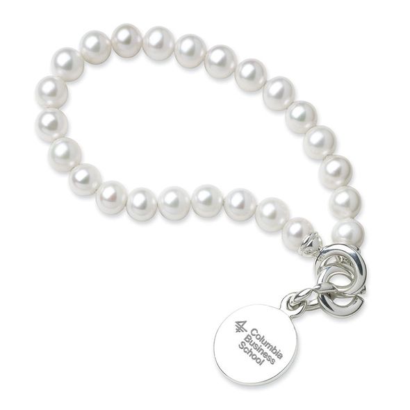 Columbia Business Pearl Bracelet with Sterling Silver Charm - Image 1