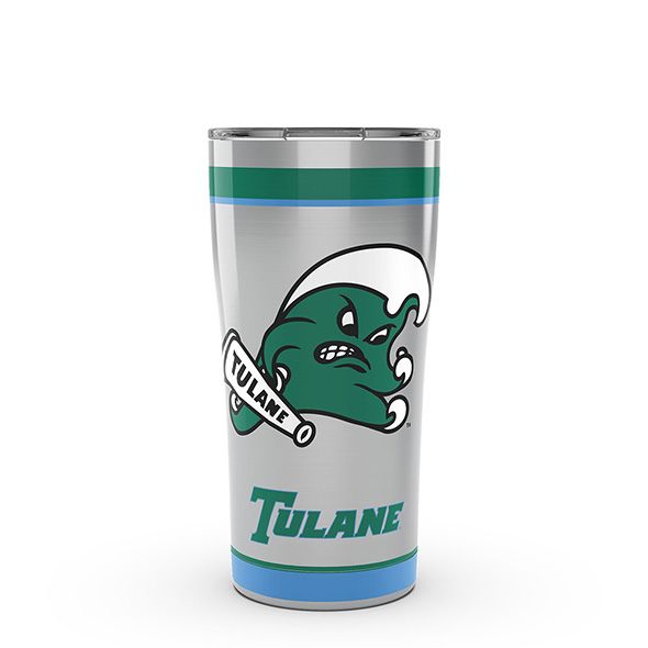 Tulane 20 oz. Stainless Steel Tervis Tumblers with Hammer Lids - Set of 2 - Image 1