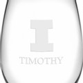 Illinois Stemless Wine Glasses Made in the USA - Set of 4 - Image 3