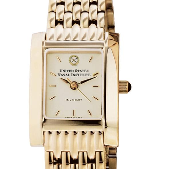 USNI Women's Gold Quad Watch with Bracelet