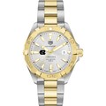 click to view University of North Carolina Men's TAG Heuer Two-Tone Aquaracer - Image 2