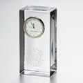 Villanova Tall Glass Desk Clock by Simon Pearce - Image 1