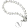 Alpha Delta Pi Pearl Bracelet with Sterling Charm - Image 1