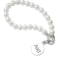 Alpha Delta Pi Pearl Bracelet with Sterling Charm