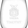 USCGA Stemless Wine Glasses Made in the USA - Set of 4 - Image 3