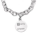 NYU Stern Sterling Silver Charm Bracelet - Image 2