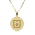 University of Missouri 14K Gold Pendant & Chain - Image 1