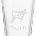 Virginia Commonwealth University 16 oz Pint Glass - Image 3