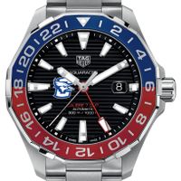 Creighton Men's TAG Heuer Automatic GMT Aquaracer with Black Dial and Blue & Red Bezel