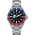 click to view Creighton Men's TAG Heuer Automatic GMT Aquaracer with Black Dial and Blue & Red Bezel - Image 2