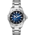 Brown Men's TAG Heuer Steel Automatic Aquaracer with Blue Sunray Dial - Image 2