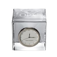Oral Roberts Glass Desk Clock by Simon Pearce