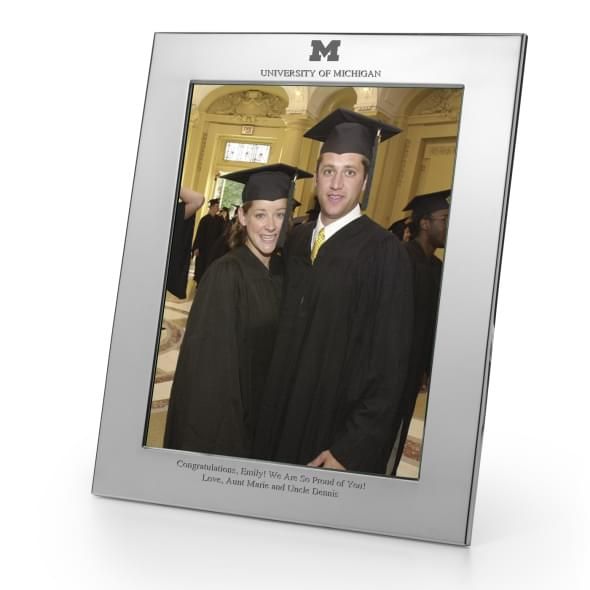 Michigan Polished Pewter 8x10 Picture Frame - Image 1