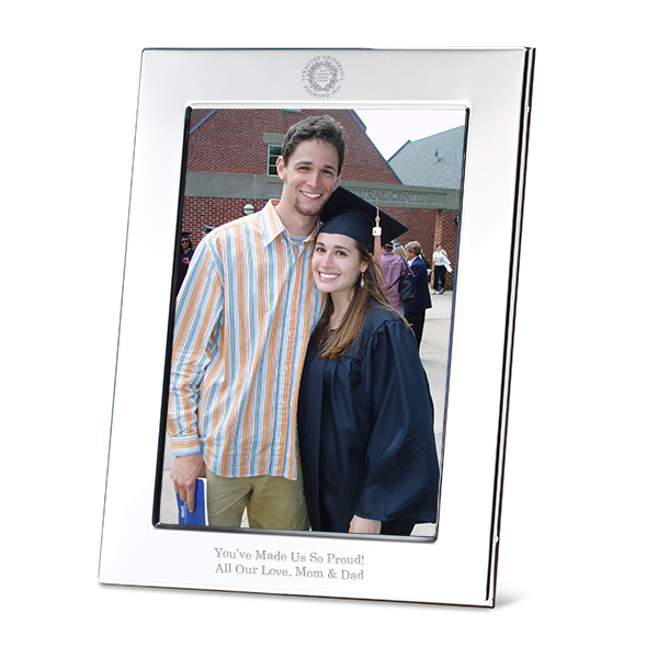 Syracuse University Polished Pewter 5x7 Picture Frame