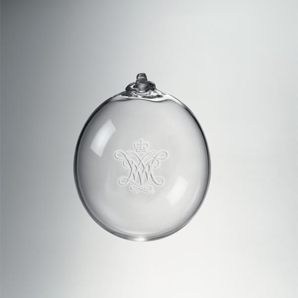 William & Mary Glass Ornament by Simon Pearce - Image 1