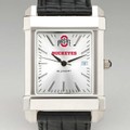 Ohio State Men's Collegiate Watch with Leather Strap - Image 1